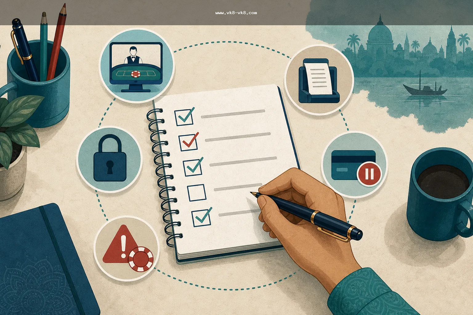 VK8 live casino recordkeeping bonus payment account risk checklist