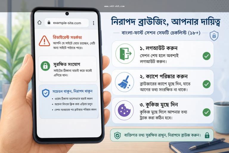 VK8 Mobile Browser Session Checklist: URL, Cache, OTP ও Payment Risk